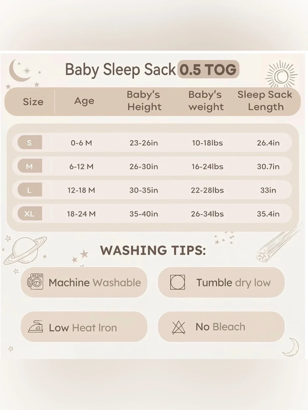 Set of 3 sleep sacks .5tog